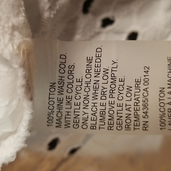 Allison Daley white eyelet jacket womens size 10  - 100% cotton - Picture 12 of 12